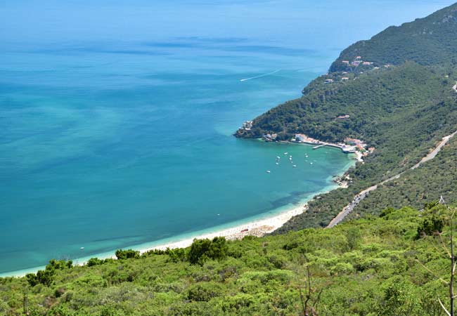 La costa de  Serra da Arrábida