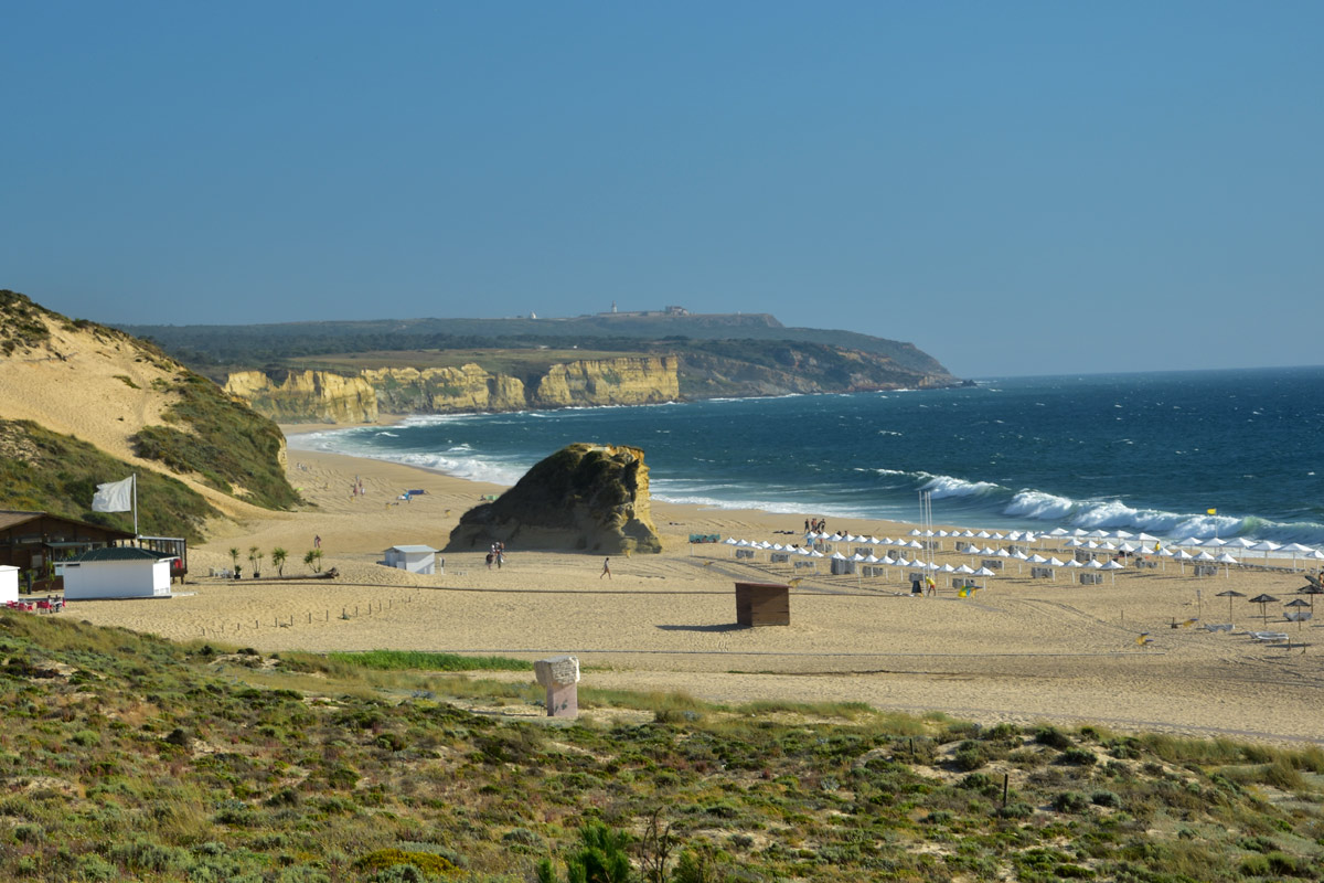 The Praia do Meco beach